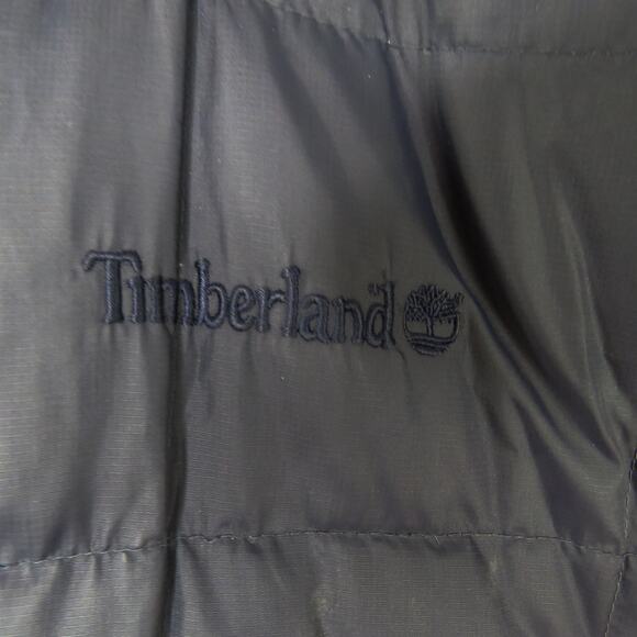 Timberland Men's Navy Blue Puffer Jacket Parka Coat XL - Picture 3 of 11
